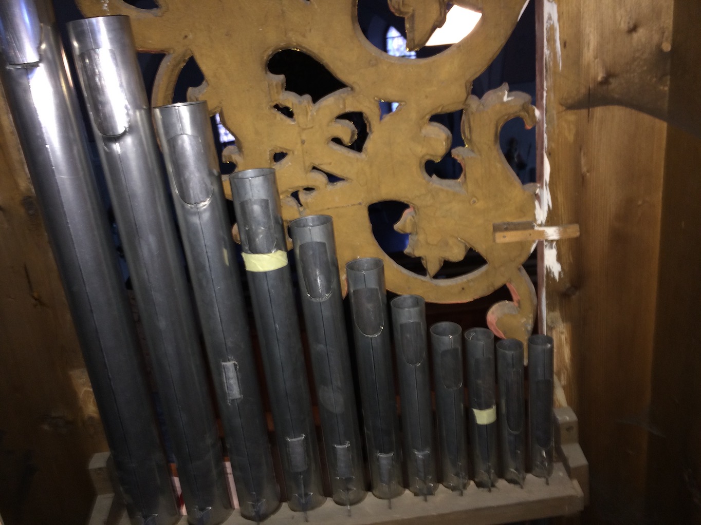 Prospektpfeifen von hinten