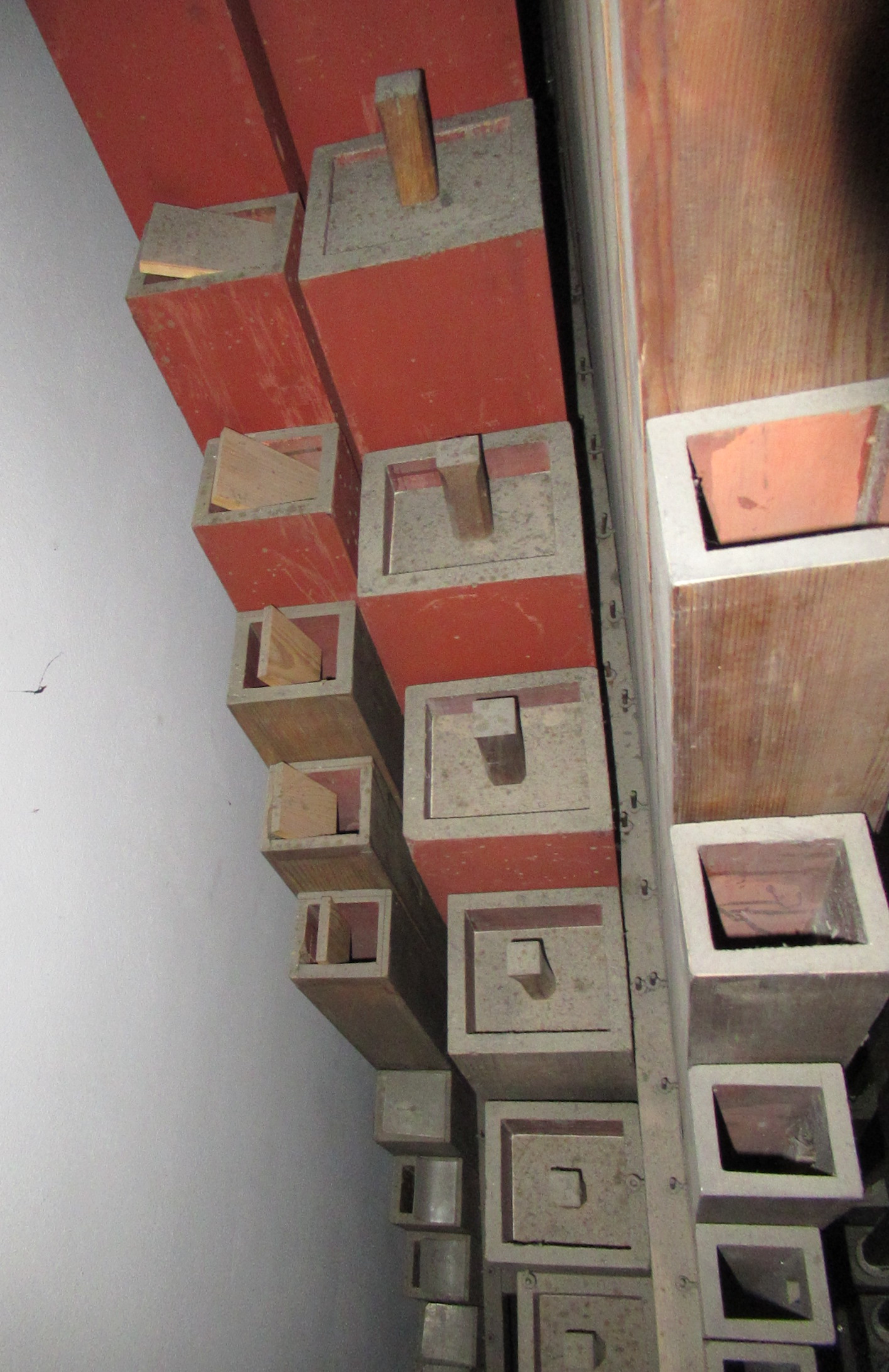 Pfeifen Pedalwerk C-Seite