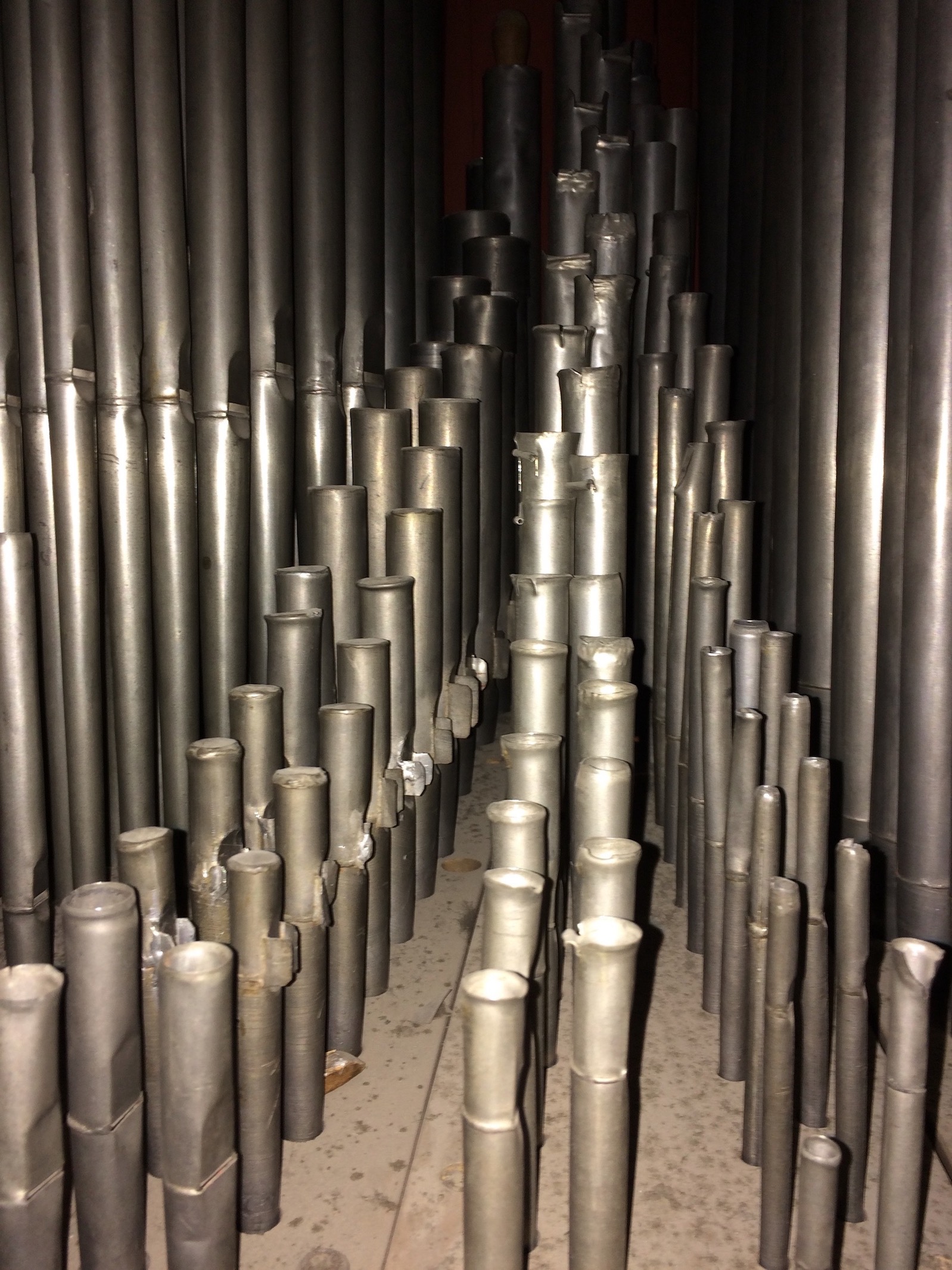 Nonnberg, Chororgel, Zugelötete Gedecktpfeifen im HW