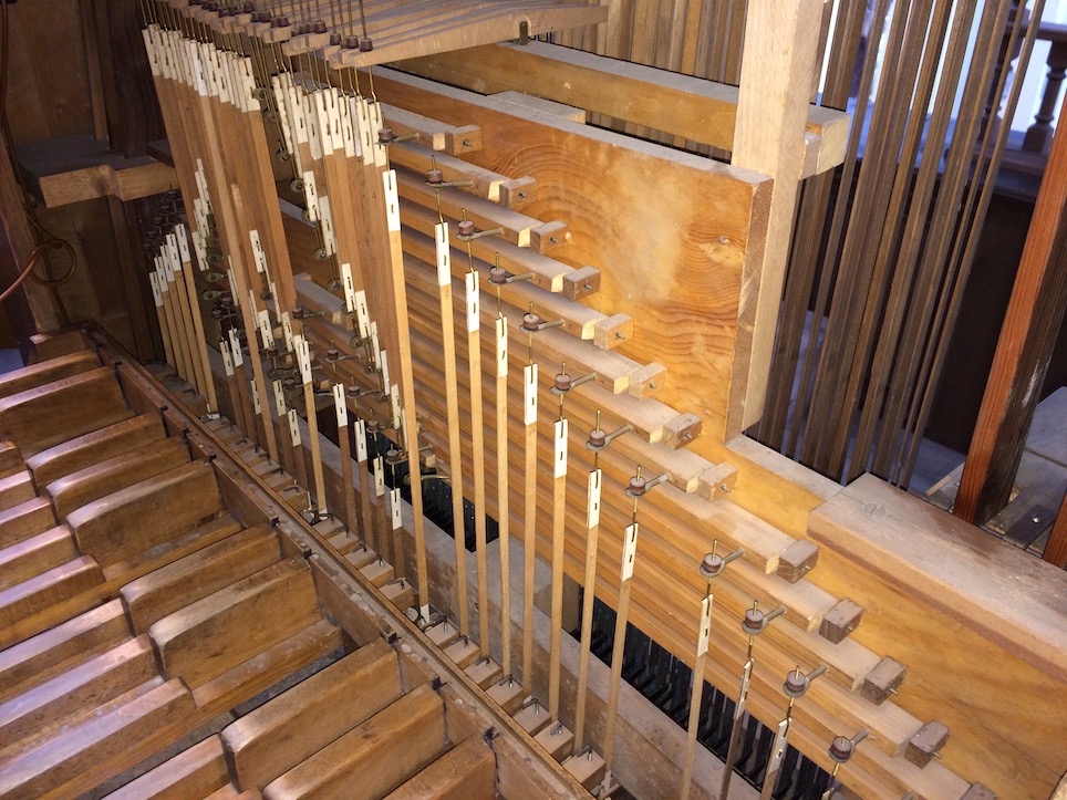 Spieltischmechanik von 1949 - Zustand vor dem Neubau