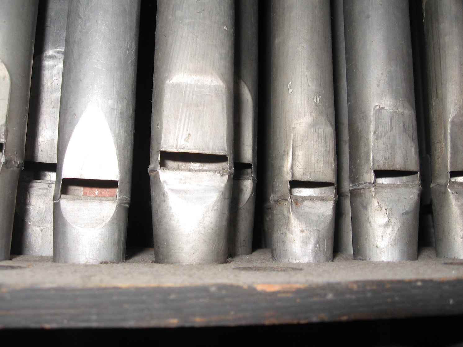 Historisches Pfeifenwerk im Manual