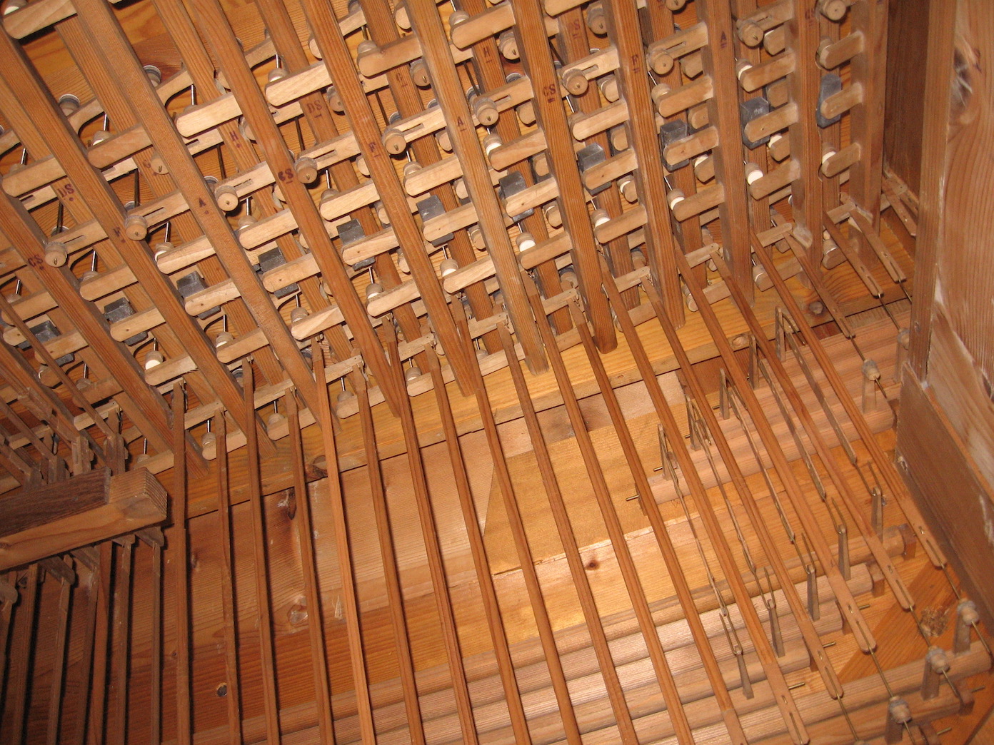 Windladenunterseite 1. Manual