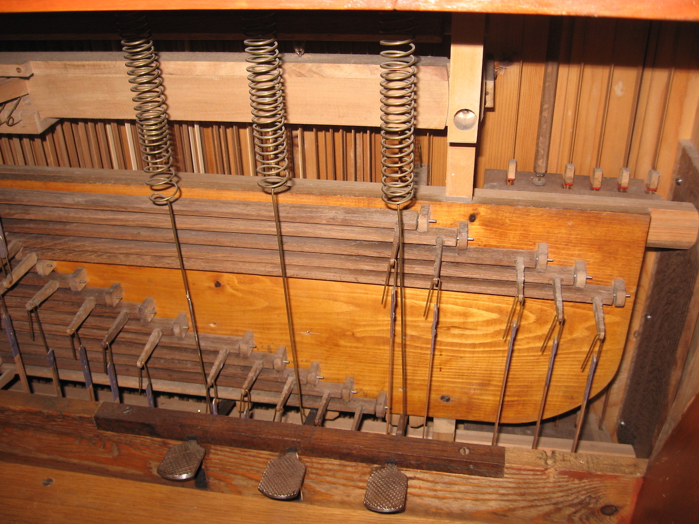 Mechanik der Pedalkoppel und der Kollektive