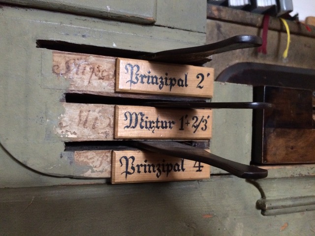 Registerhebel 1 Registerhebel 1