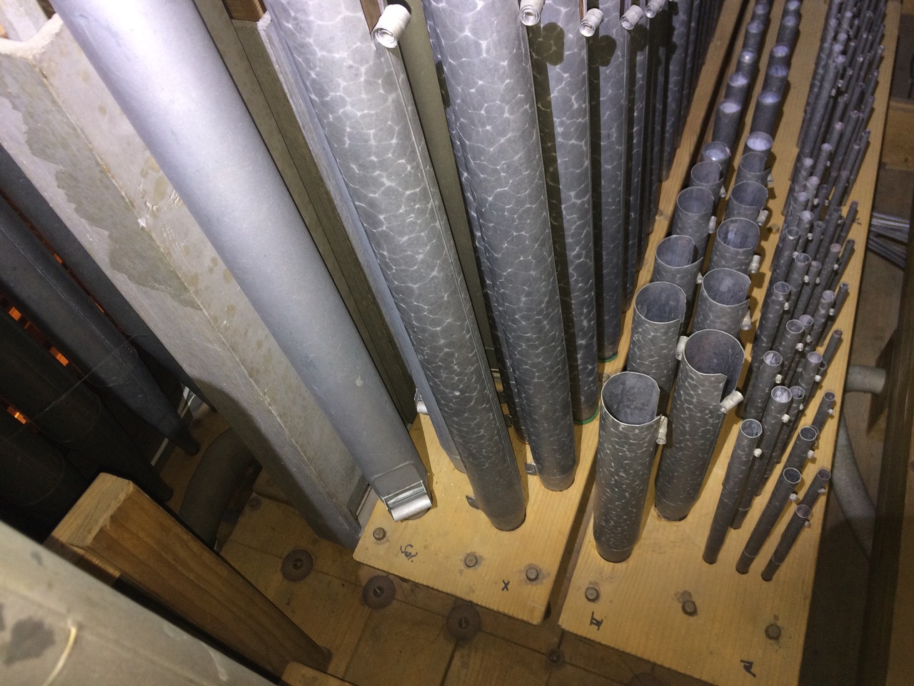 Alte Orgel - Pfeifen Unterwerk