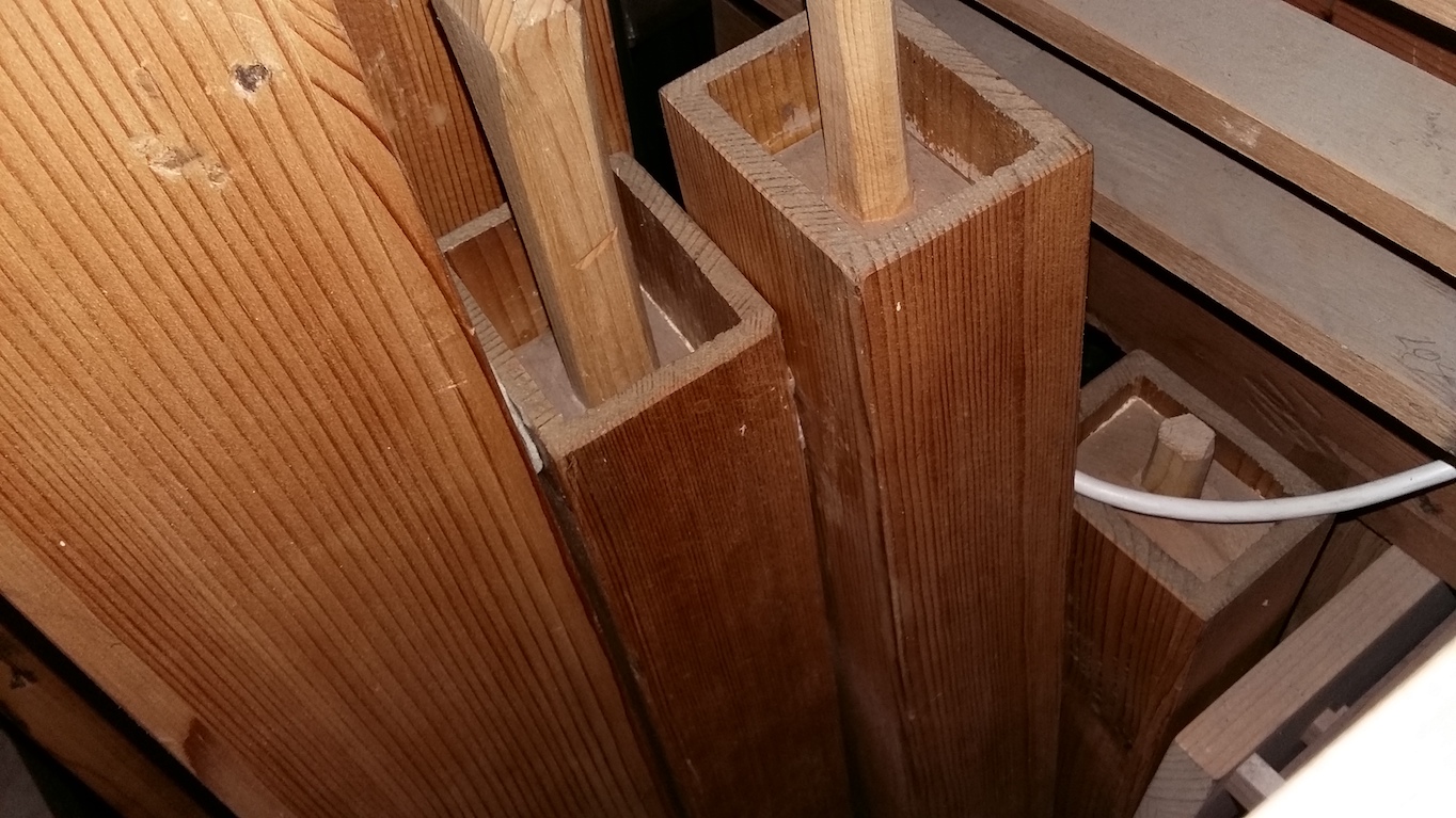 Basspfeifen der Kopl 8'